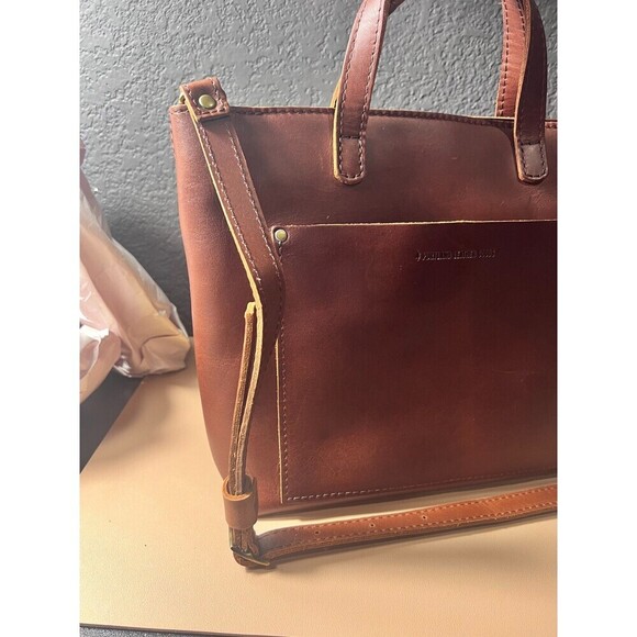 Portland Leather Women's Goods Almost Perfect Zip Medium Tote Bag – Brown - Picture 6 of 16